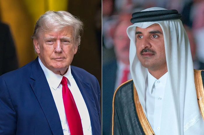 الشيخ تميم بحث مع ترمب مساعي تثبيت التهدئة وخفض التصعيد