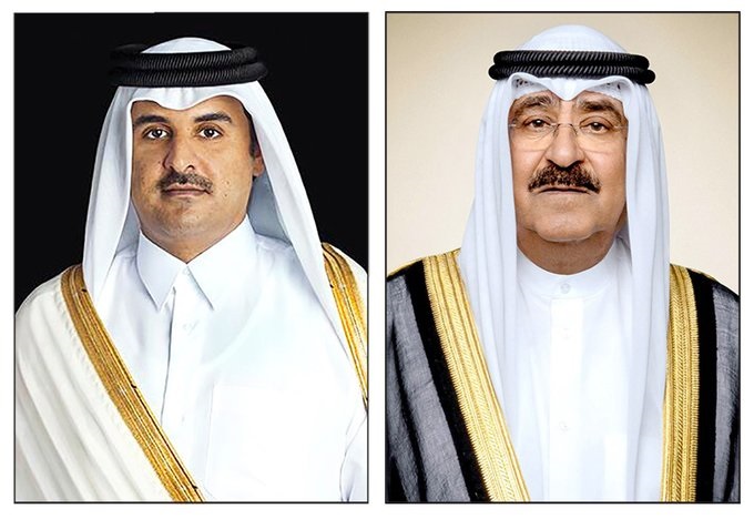 صاحب السمو أجرى اتصالاً هاتفياً بأمير دولة قطر للتعزية بوفاة الأمير الوالد