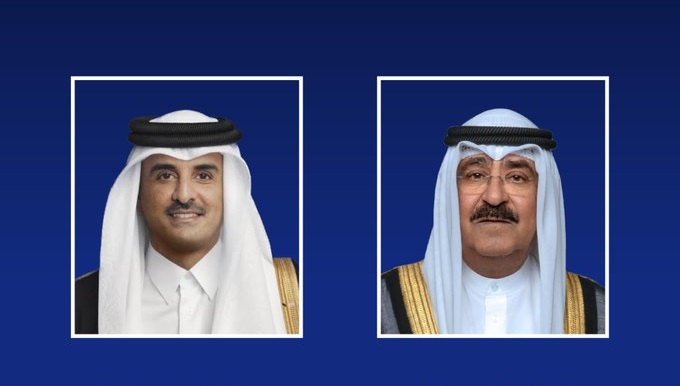 سمو الأمير يعزي أمير قطر بوفاة المغفور له بإذن الله الأمير الوالد