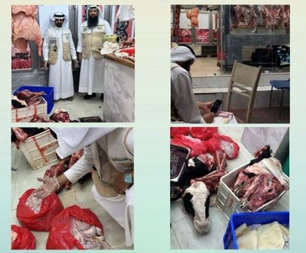 الغذاء: تحرير 5 مخالفات وإتلاف 195.2 كيلوغراماً من اللحوم بالفروانية
