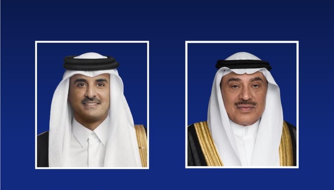 سمو ولي العهد يعزي أمير قطر بوفاة المغفور له بإذن الله الأمير الوالد